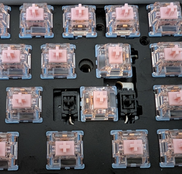 Enter key mounted sideways