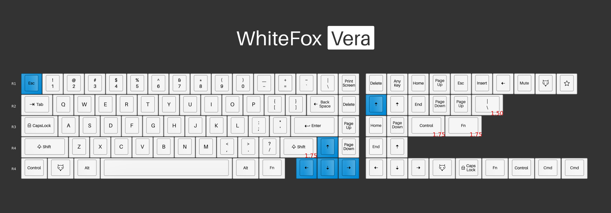 whitefox keycaps
